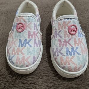 Michael Kors Kids Multicolor Logo Slip-On Sneakers